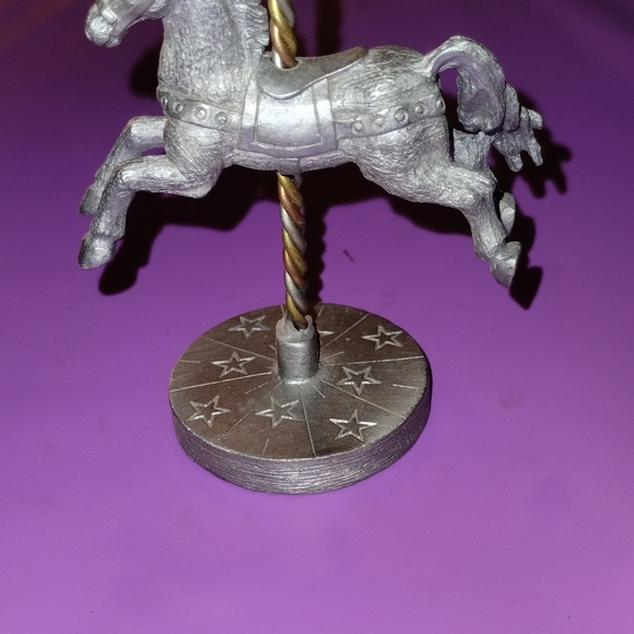 1984 Spoontiques Pewter Carousel Horse - Picture 3 of 6